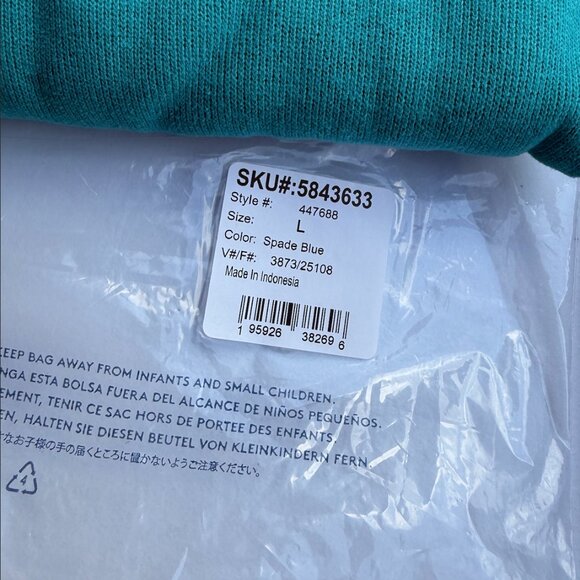 Lands' End Men's Bedford Rib Sweater Quarter Zip Pullover Sz M,L Spade Blue - Picture 8 of 8